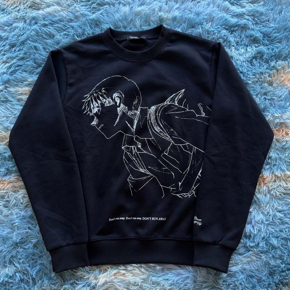 Undercover x Shinji Ikari 'Don't Run Away' Crewneck Sweatshirt Black